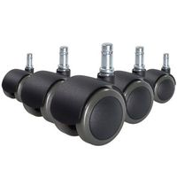 5 x ruedas rolo fix para suelos duros 10 mm  50 mm zinc fundida bajo presion