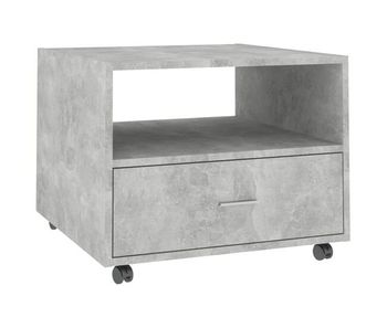 Mesa de café - mesa de centro madera de ingeniería gris hormigón 55x55x40 cm
