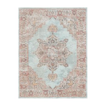 Alfombras de interior y exterior Torino turquesa 60x100 cm