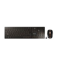 teclado inalambrico cherry dw 9100 slim qwerty espanol bluetooth usb-c negro con raton