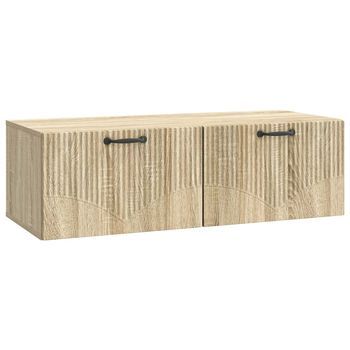 Mueble Para Tv De Pared Roble Sonoma 98 X 41 X 30 Cm Vidaxl