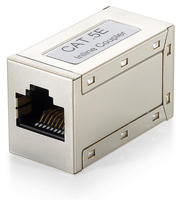 adaptador rj45 cat5e apantallado hembra - hembra