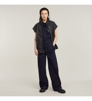 G-Star para mujer. D25293-D715-3873 Mono Core marino (L), Casual, Algodón, Sin mangas / Tirantes
