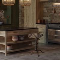 taburete de bar industrial regulable en metal bronce