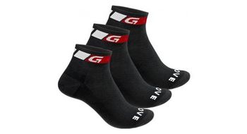 Calcetines gripgrab classic de corte bajo  paquete de 3  negro