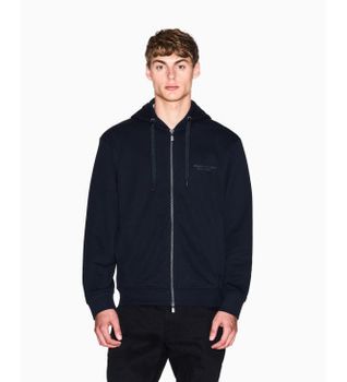 A|X Armani Exchange para hombre. XM001293AF20934UB101 Sudadera Básica con cremallera marino (M), Casual, Algodón