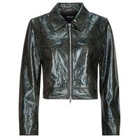 only cazadora de cuero onlparis snake para mujer
