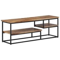 mueble de tv teca maciza reciclada 110x30x39 cm vidaxl