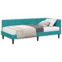 estructura de cama esquina con colchon tuquesa 90 x 190 cm vidaxl
