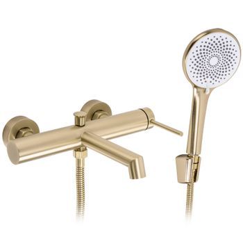 Grifería De Bañera Exenta Rea Foss Brushed Gold