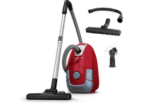aspirador con bolsa - rowenta power xxl ro3154ea 900 w 45 l radio accion 12 m sistema de alta filtracion 3 niveles limpieza profunda rojo