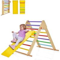juego de triangulo de escalada para ninos triangulo de escalada plegable costway 89 x 103 x 85 cm