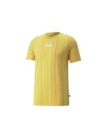 camiseta de manga corta puma modern basics stripe m yellow