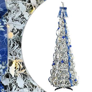 Árbol De Navidad | Decoraciones De Navidad Artificial Con 200 Led Con Soporte 210 Cm Pvc