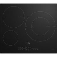 beko hii63205mt placa de induccion 3 zonas 60cm negra