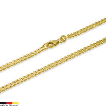 Cadena barbada oro de 8 quilates 45cm