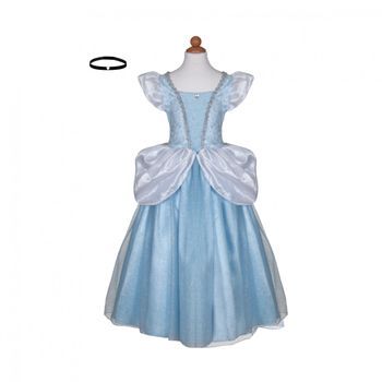 Vestido Cenicienta Deluxe Talla 5-6 Años
