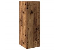 mueble tv - mesa de tv madera de ingenieria envejecida 305x30x90 cm