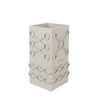 jarron de cemento gris 25 cm
