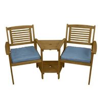 sofa de 2 plazas de maderacojines loveseat sillas jardin mesa banco esquinero