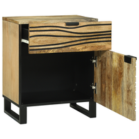 mesita de noche  mesilla de noche  cabinete de noche 50x33x60 cm de madera maciza cfw64463