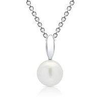 cadena de plata 925 con colgante de perlas