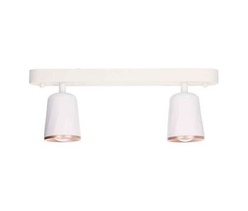 Regleta 2 luces metal color blanco serie adri 36.5cm