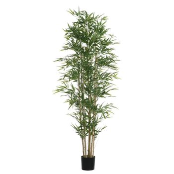 Bambú en maceta artificial verde h210