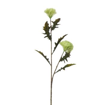 Tallo de cardo artificial verde limón h78