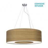 colgante mediano haiti 4xe27 cromomadera clara regx65x65 cm