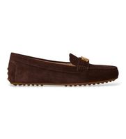 lauren ralph lauren para mujer 802821629038 mocasines barnsbury de ante marron 37 piel plano ninguno casual