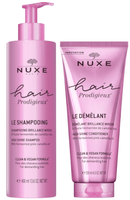 nuxe hair prodigieux champu brillo sublime 400 ml acondicionador brillo 200 ml