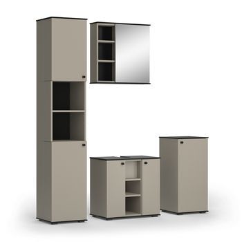 Conjunto De Muebles De Baño Joli 4 Piezas, Con Unidad Alta Y Unidad Midi Vicco