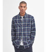 barbour para hombre msh4995 camisa de manga larga a medida crossfell azul xl casual algodon