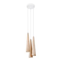 lampara colgante vovo 3 luces madera natural