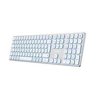 coolbox teclado inalretroil moonlight b431 blanc