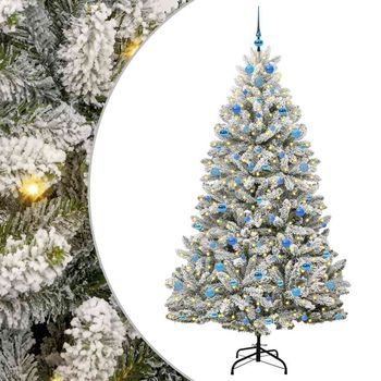 Árbol De Navidad Artificial Verde Y 210 Cm Pvc Y Metal Vidaxl