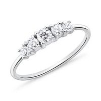 anillo con circonita para mujer de plata 925