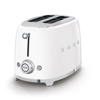 Smeg TSF01WHEU Tostadora 2 Rebanadas 950W Blanco