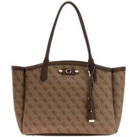 guess bolsa bolso tote lindsey logo latte para mujer
