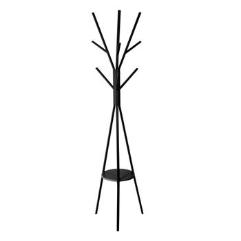 Perchero de metal en negro 44x42x180cm