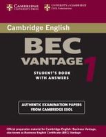 cambridge bec vantage 1 practice tests from the university of cambridge local examinations syndicate