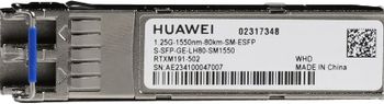 Tarjeta de Red HUAWEI eKit S-SFP-GE-LH80-SM1550 SFP 1000 Mbit/s LC Fibra óptica 80 km