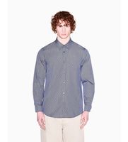 ax armani exchange para hombre xm002811af24739fb442 camisa tenida con hilo jacquard regular marino xxl casual algodon clasico manga