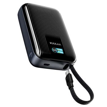 KUULAA KL-YD120 PD45W 77Wh 20000mAh banco de energía inteligente con pantalla a color, incluye cable USB-C. Batería exte