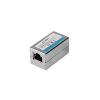 cambiador de genero lanberg ad-rj45-rj45-os6 rj-45 hembra a rj-45 hembra metalico plata