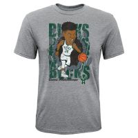 camiseta giannis antetokounmpo hype breaker - milwaukee bucks junior outerstuff