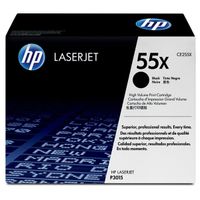 hp 55x ce255x toner negro xl original