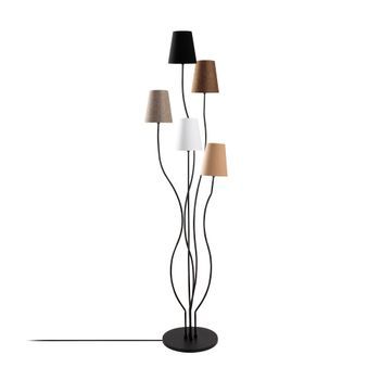 Lámpara De Pie Bonibon-13233 Multicolor Metal Tela 44x44x160 Cm