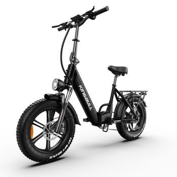 Bicicleta Eléctrica Plegable Kingbull Literider 2.0, Fat Bike 20×4.0, Frenos Hidráulicos, Negra